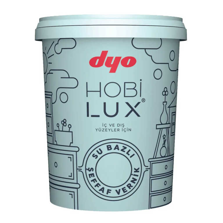 Лак на водной основе глянцевый HOBILUX 0,9л "Dyo"