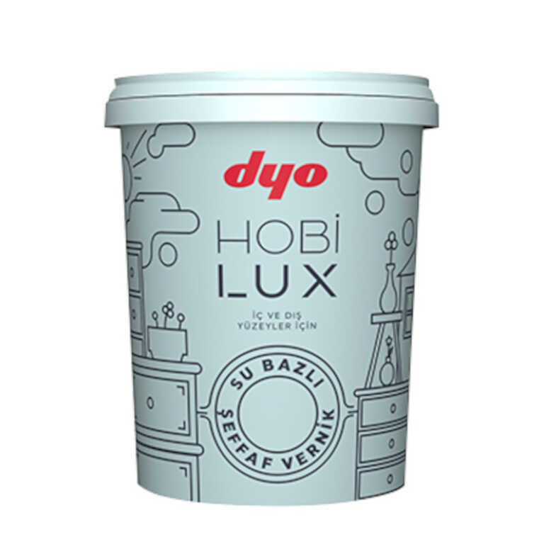 Лак на водной основе полуматовый HOBILUX 0,9л "Dyo"