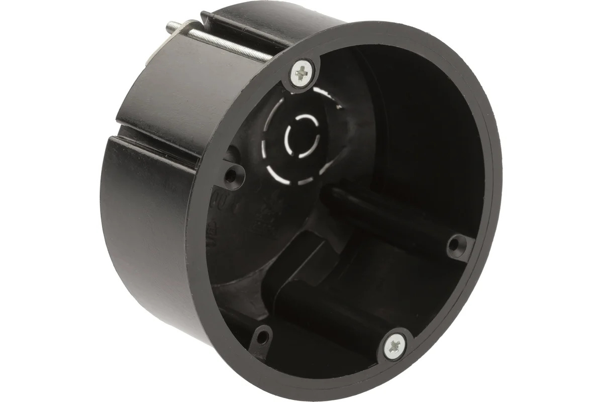 Коробка уст. 68*45 для тв. стен ЧЕРНАЯ (С3М2 GUSI) 010-033Ч VKL electric