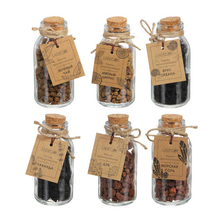 Камни ароматические, 12х4,8х4,8 см, 6 ароматов LADECOR