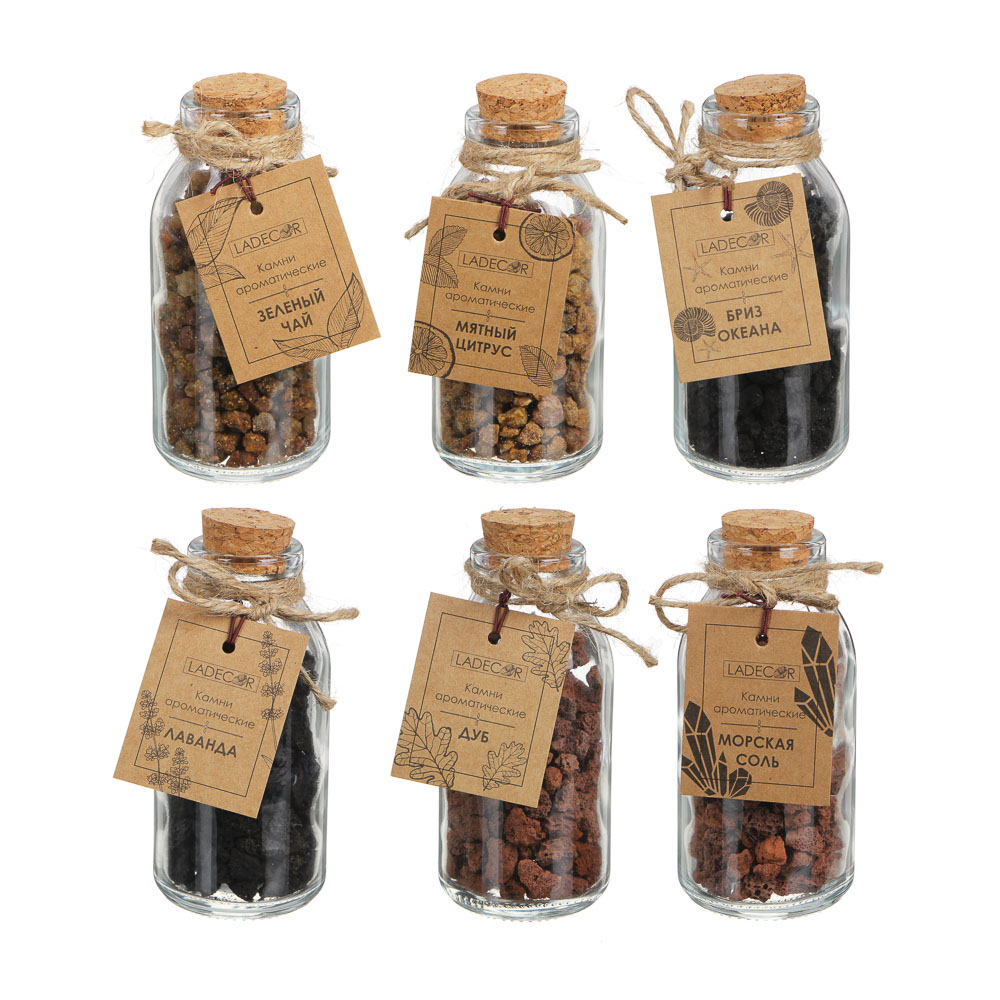 Камни ароматические, 12х4,8х4,8 см, 6 ароматов LADECOR