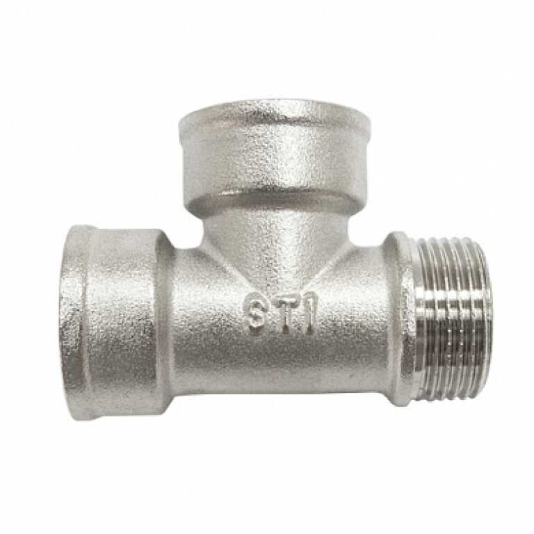 Тройник 1/2" ВР-ВР-НР никелир. STI