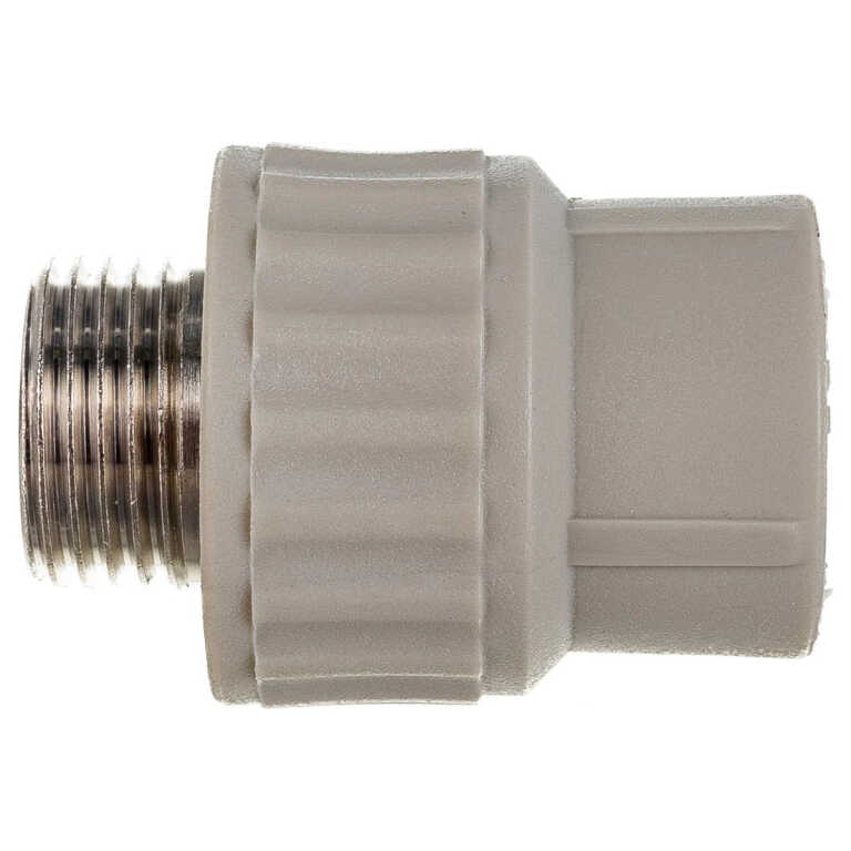 Муфта PP-R комбинированн серый Дн25х3/4" НР VALFEX (100/25)