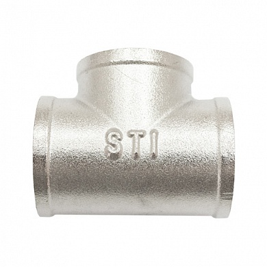 Тройник 1/2" ВР-ВР-ВР никелир. STI
