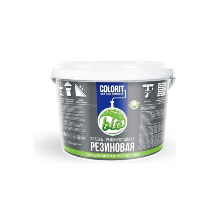 Краска трещиностойкая резиновая COLORIT Bio  6,0 кг