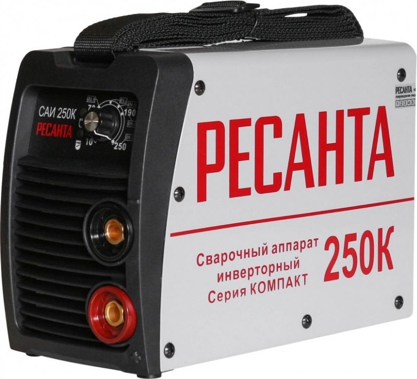 Аппарат сварочный инверторный РЕСАНТА САИ-250  К компакт 250А 2-6мм ПВ 70% 220В