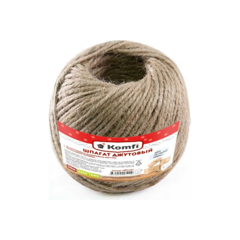 Шпагат джутовый 50м KOMFI/60 1200 текс HRD050T