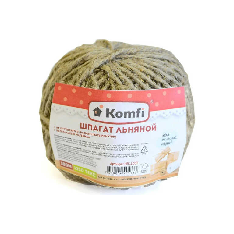 Шпагат льняной 100м KOMFI/40 1250 текс HRL100T