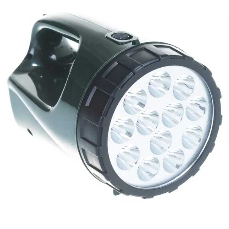Космос фонарь-прожектор 9199LED (акк. 4V 3Ah) 12св/д (250lm)+ПОДАРОК фонарь ручной