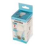 Лампа светодиодная (LED) A60-07W/4000/E27 Smartbuy
