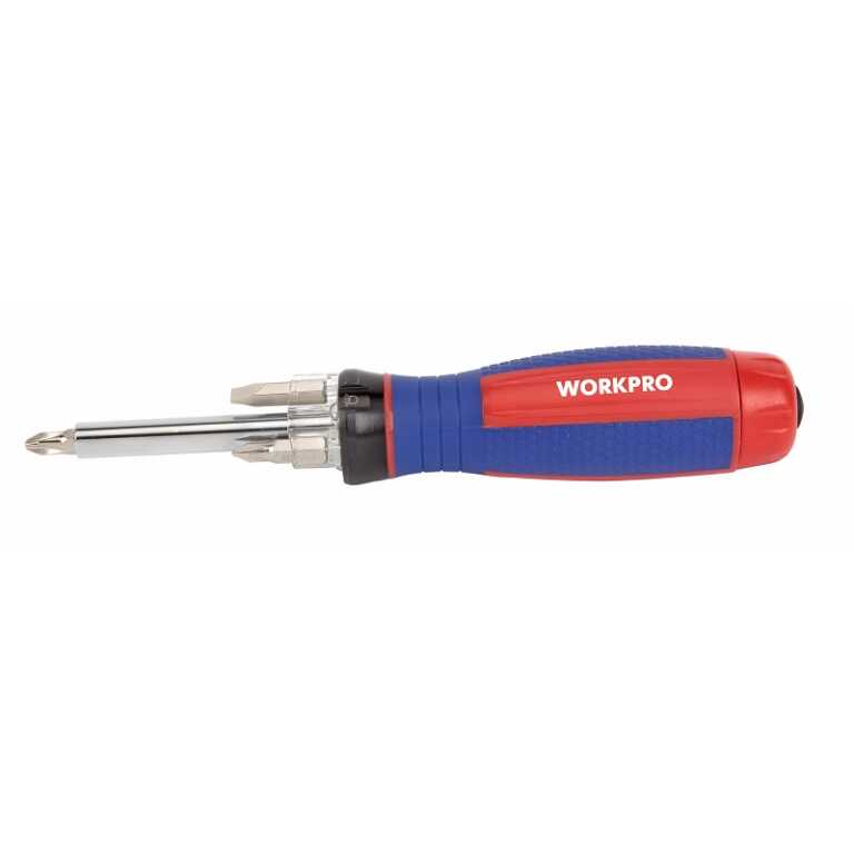 Отвертка 4-в-1 с подсветкой (PH1/PH2, 5/6мм) WORKPRO