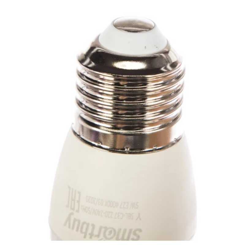 Лампа светодиодная (LED) C37-05W/4000/E27 Smartbuy