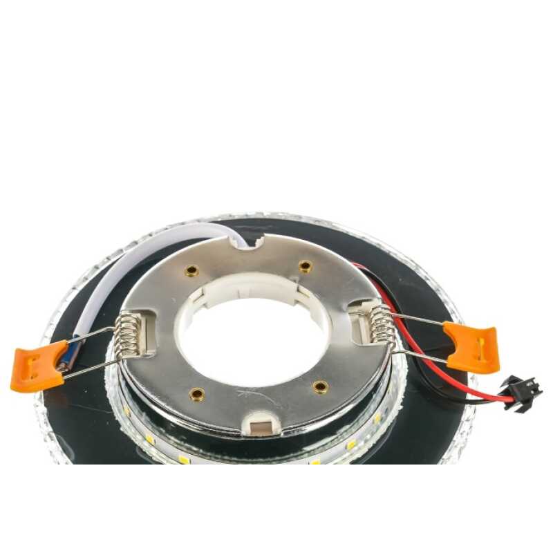 Светильник потолочный точечный ДВО-15w GX53 без лампы SMD 6400К прозрачный хром (CD4020)
