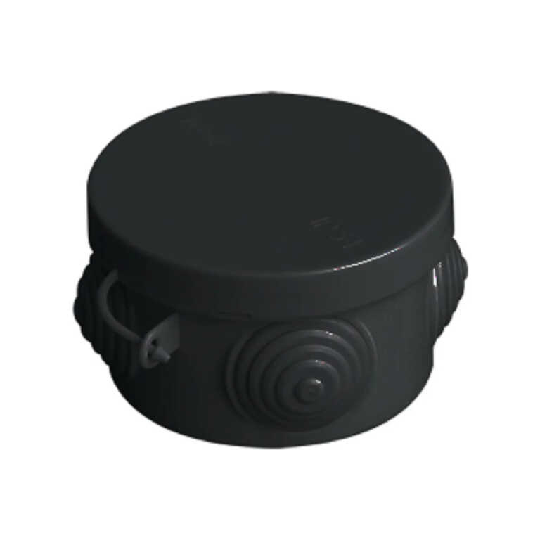Коробка распаячная D85*40 для о/п IP54 040-039Ч ЧЕРНАЯ VKL electric