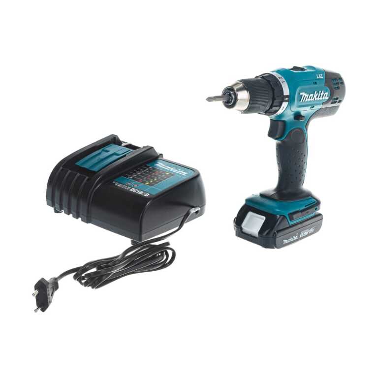 Дрель аккумуляторная MAKITA DDF453SYX5 18 В, БЗП.13мм, 2скор, 42нм, 1,8кг, 1акк.Li-ion.1.5Ач, короб