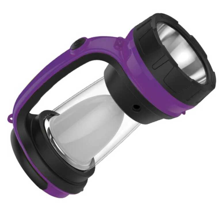 Космос фонарь кемпинговый 2008M-LED (2акк.4V 0,9Ah) , фиолет/пласт 220v