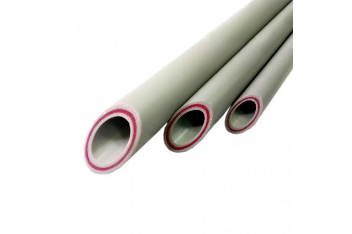 Труба PP-R СЕРАЯ арм. стеклов Дн 20х2,8  SDR7.4 L=4м Pro Aqua Rubis (100)