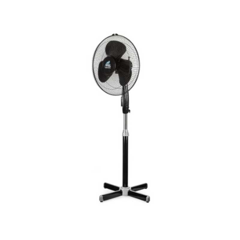 Вентилятор напольный VGF-01 Black, 40 Вт, 3 режима, 90º поворот, чёрный VKL electric