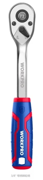 Ключ трещоточный 2К CR-M 3/8" 72Т WORKPRO PRO Ключ трещоточный 2К CR-M 3/8" 72Т WORKPRO PRO