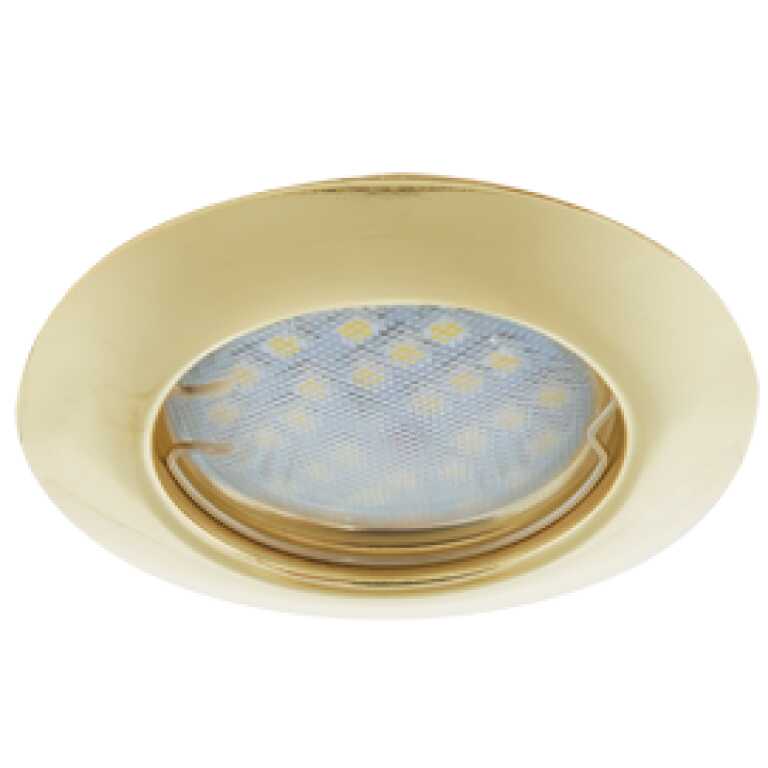 Светильник встраиваемый Ecola Light  Золотой 30 x 80