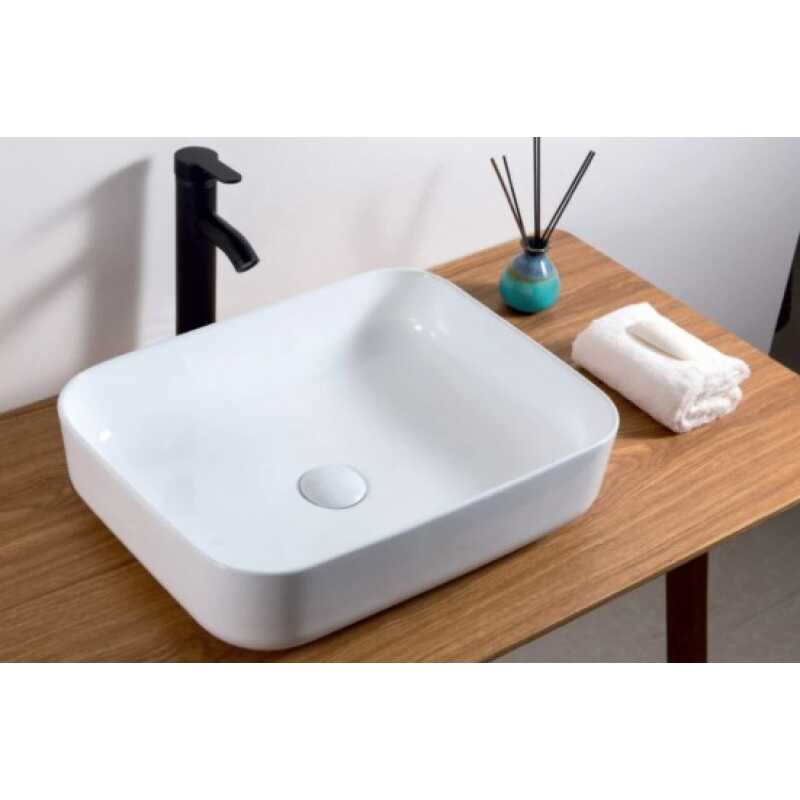Раковина накладная прямоугольная BelBagno 50 Белая
