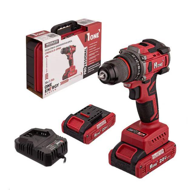Дрель-шуруповерт акк. бесщеточная NUMBER ONE CDI 20/2,0-SPRO (45Hm 20V/2,0Ah) КЕЙС Дрель-шуруповерт акк. бесщеточная NUMBER ONE CDI 20/2,0-SPRO (45Hm 20V/2,0Ah) КЕЙС
